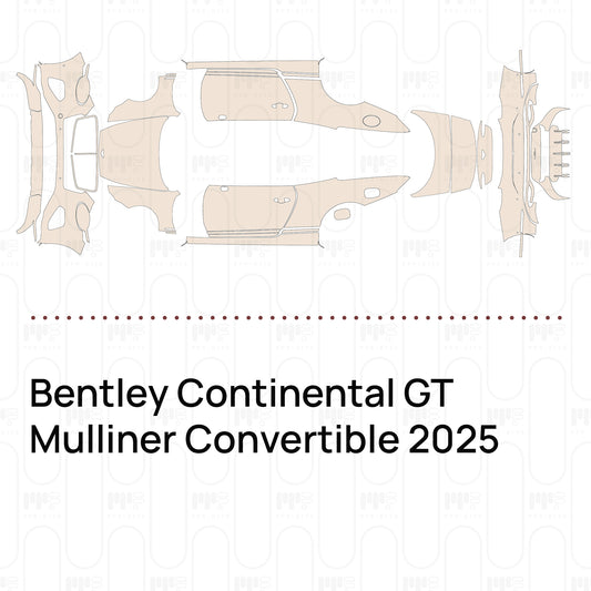 Voorgesneden PPF Bentley Continental GT Mulliner Convertible 2025