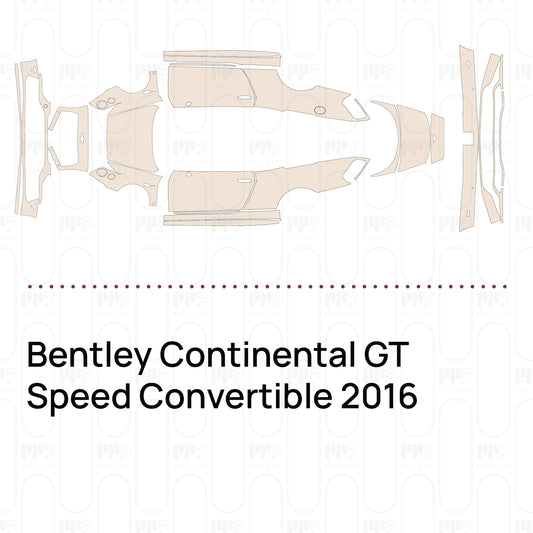 Voorgesneden PPF Bentley Continental GT Speed Convertible 2016