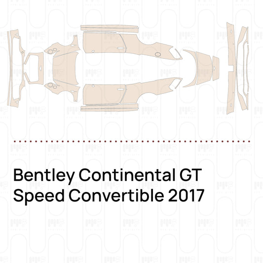 Voorgesneden PPF Bentley Continental GT Speed Convertible 2017