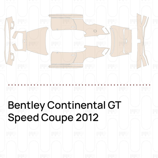 Voorgesneden PPF Bentley Continental GT Speed Coupe 2012