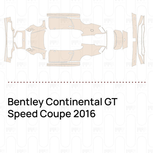 Voorgesneden PPF Bentley Continental GT Speed Coupe 2016