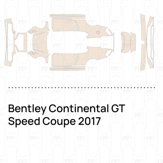 Voorgesneden PPF Bentley Continental GT Speed Coupe 2017