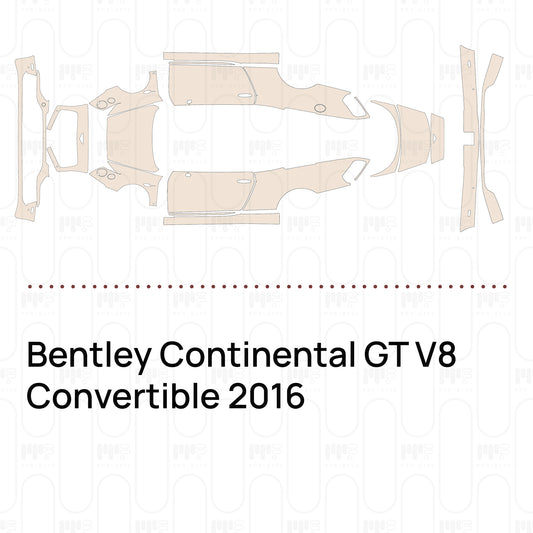 Voorgesneden PPF Bentley Continental GT V8 Convertible 2016