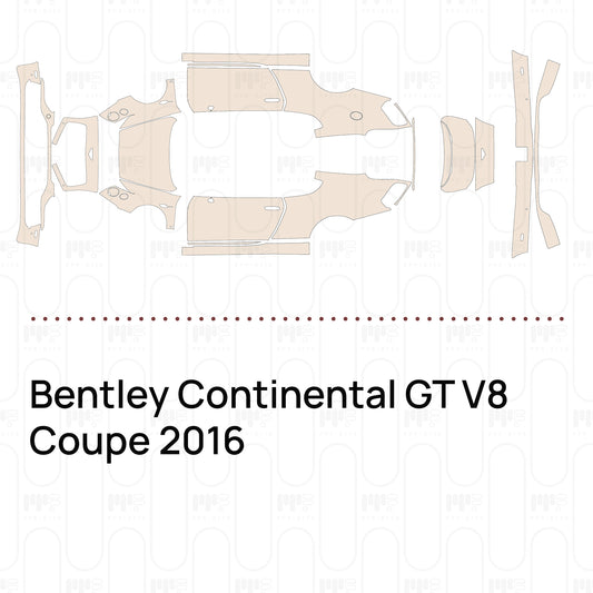 Voorgesneden PPF Bentley Continental GT V8 Coupe 2016