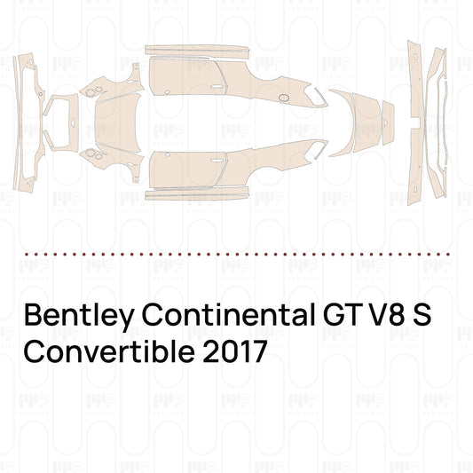 Voorgesneden PPF Bentley Continental GT V8 S Convertible 2017