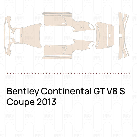 Voorgesneden PPF Bentley Continental GT V8 S Coupe 2013