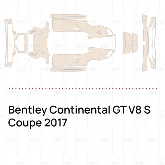 Voorgesneden PPF Bentley Continental GT V8 S Coupe 2017