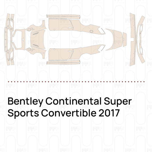 Voorgesneden PPF Bentley Continental Super Sports Convertible 2017