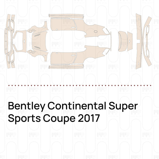 Voorgesneden PPF Bentley Continental Super Sports Coupe 2017