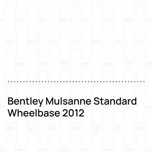 Voorgesneden PPF Bentley Mulsanne Standard Wheelbase 2012