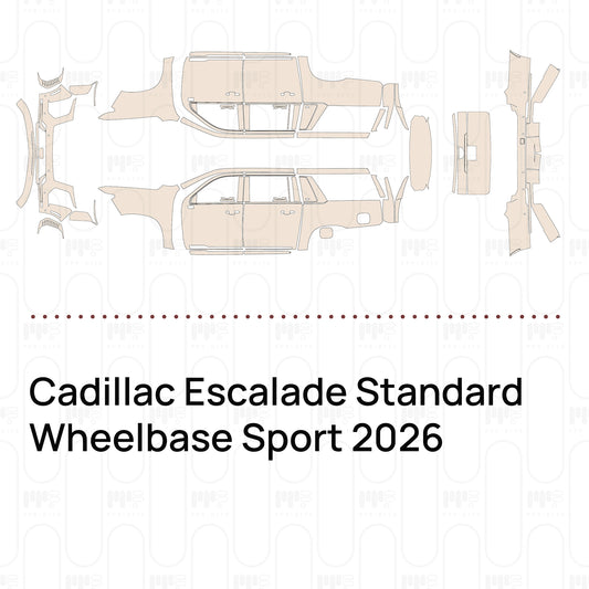 Voorgesneden PPF Cadillac Escalade Standard Wheelbase Sport 2026