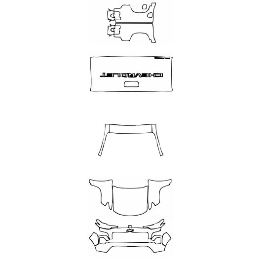 Pre-Cut PPF Chevrolet Colorado Crew Cab LT 2025 - PPF-Kits