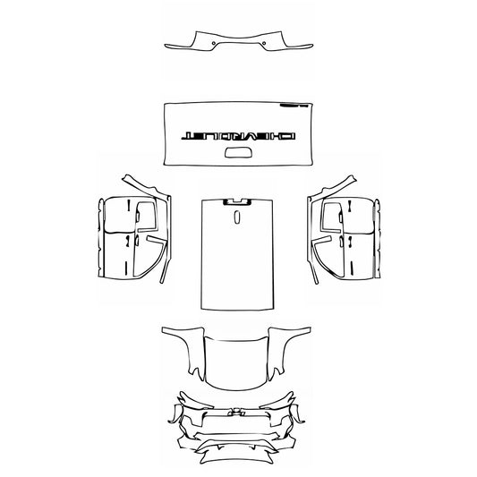 Pre-Cut PPF Chevrolet Colorado Crew Cab Trail Boss 2023 - PPF-Kits