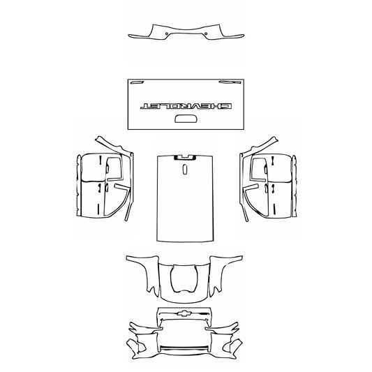 Pre-Cut PPF Chevrolet Colorado Crew Cab ZR2 2023 - PPF-Kits