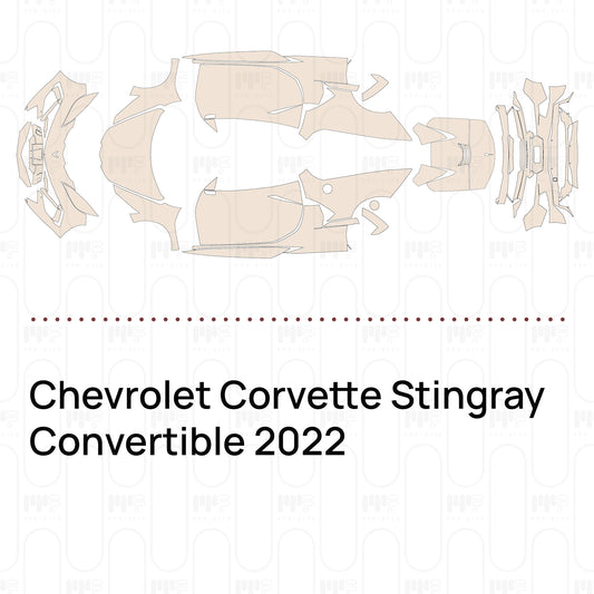 Voorgesneden PPF Chevrolet Corvette Stingray Convertible 2022