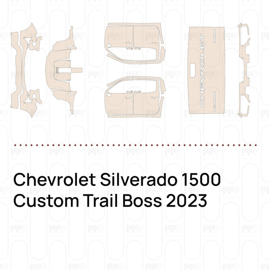 Voorgesneden PPF Chevrolet Silverado 1500 Custom Trail Boss 2023