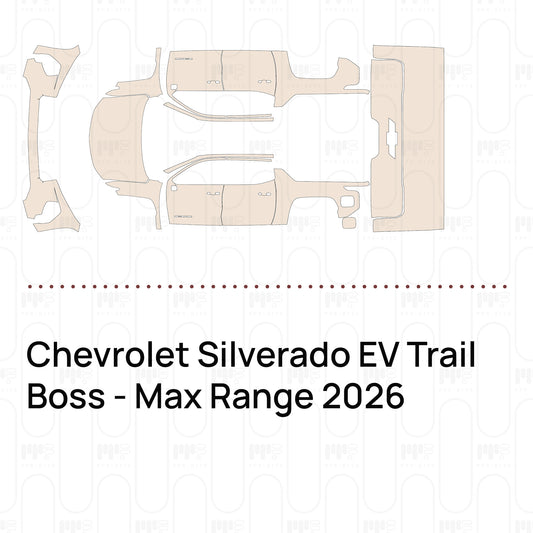 Voorgesneden PPF Chevrolet Silverado EV Trail Boss - Max Range 2026