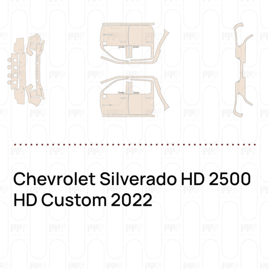 Voorgesneden PPF Chevrolet Silverado HD 2500 HD Custom 2022