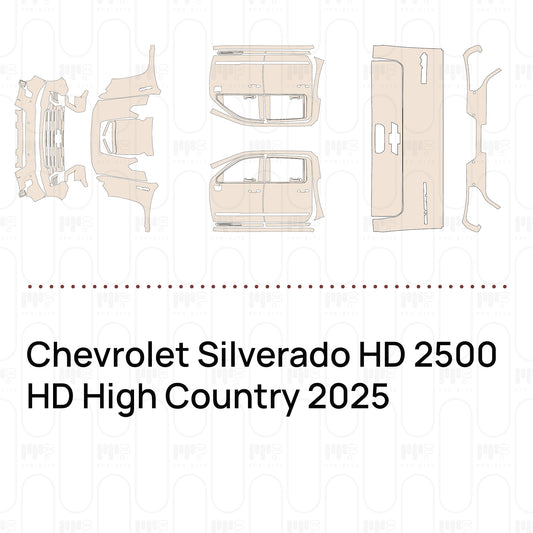 Voorgesneden PPF Chevrolet Silverado HD 2500 HD High Country 2025