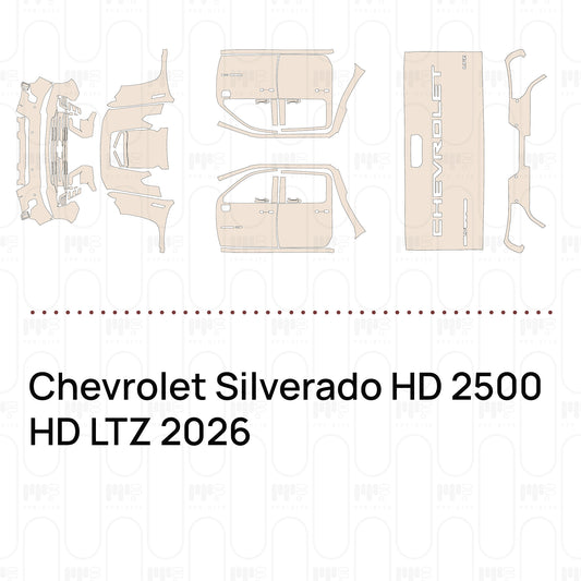 Voorgesneden PPF Chevrolet Silverado HD 2500 HD LTZ 2026