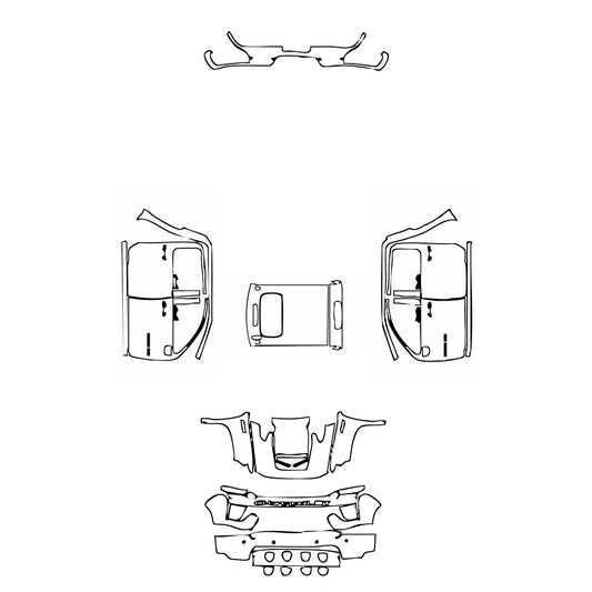 Pre-Cut PPF Chevrolet Silverado HD 2500 HD WT 2021 - PPF-Kits