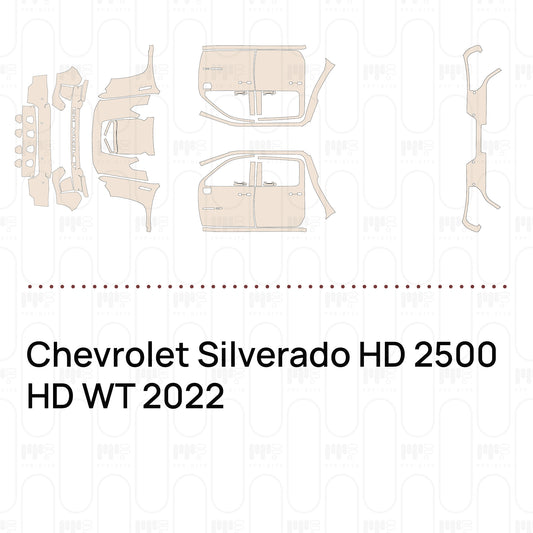 Voorgesneden PPF Chevrolet Silverado HD 2500 HD WT 2022