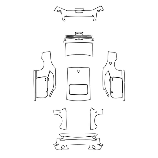 Pre-Cut PPF Dodge Challenger Standard body R T SCAT PACK 2020 - PPF-Kits