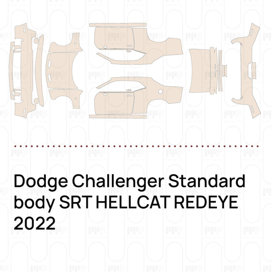 Voorgesneden PPF Dodge Challenger Standard body SRT HELLCAT REDEYE 2022