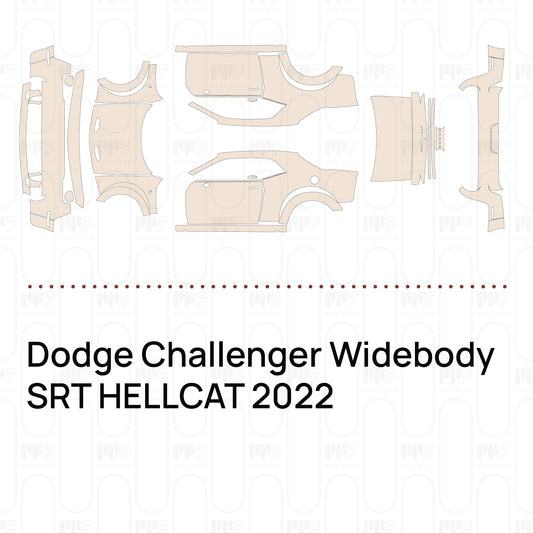 Voorgesneden PPF Dodge Challenger Widebody SRT HELLCAT 2022