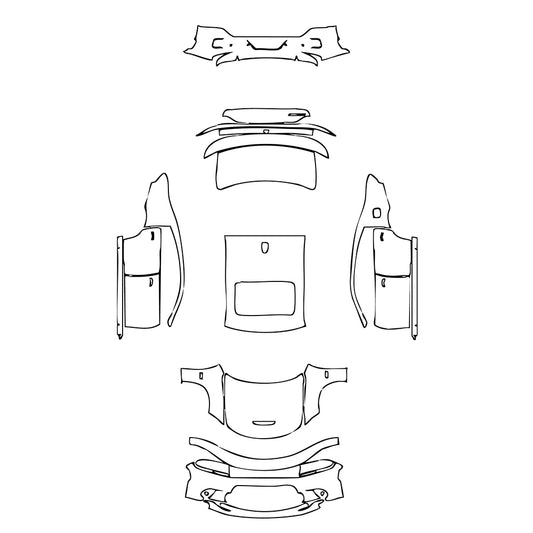 Pre-Cut PPF Dodge Charger Standard body SCAT PACK 2021 - PPF-Kits