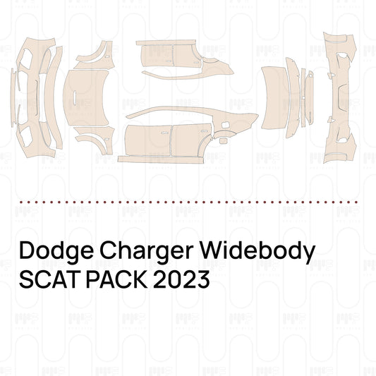 Voorgesneden PPF Dodge Charger Widebody SCAT PACK 2023