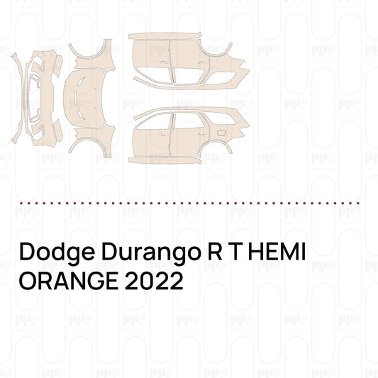 Voorgesneden PPF Dodge Durango R T HEMI ORANGE 2022