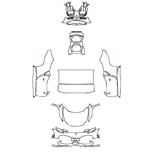 Pre-Cut PPF Ferrari 296 GTS 2025 - PPF-Kits