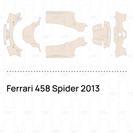 Voorgesneden PPF Ferrari 458 Spider 2013