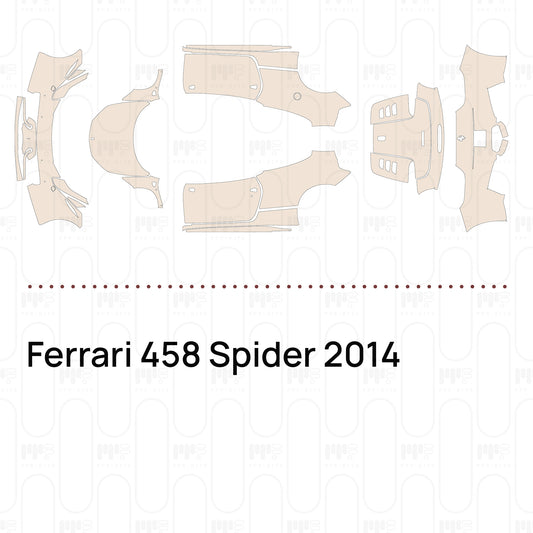 Voorgesneden PPF Ferrari 458 Spider 2014