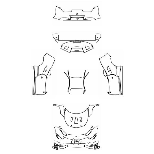 Pre-Cut PPF Ferrari 488 Challenge 2019 - PPF-Kits