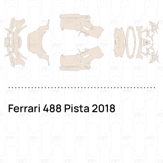 Voorgesneden PPF Ferrari 488 Pista 2018