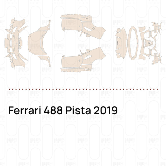 Voorgesneden PPF Ferrari 488 Pista 2019