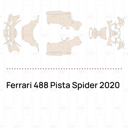 Voorgesneden PPF Ferrari 488 Pista Spider 2020