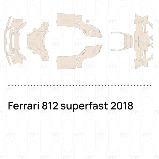 Voorgesneden PPF Ferrari 812 superfast 2018