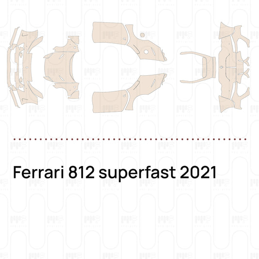 Voorgesneden PPF Ferrari 812 superfast 2021
