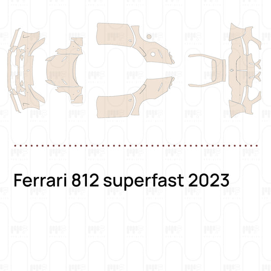 Voorgesneden PPF Ferrari 812 superfast 2023