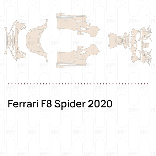 Voorgesneden PPF Ferrari F8 Spider 2020