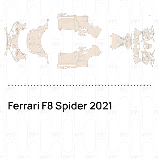 Voorgesneden PPF Ferrari F8 Spider 2021