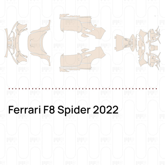 Voorgesneden PPF Ferrari F8 Spider 2022