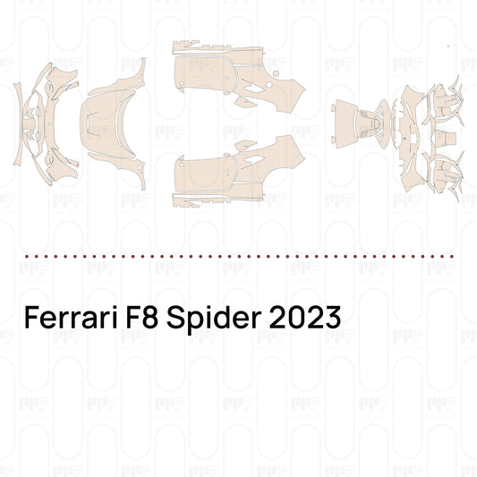 Voorgesneden PPF Ferrari F8 Spider 2023
