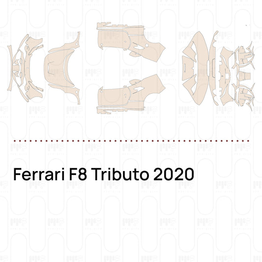 Voorgesneden PPF Ferrari F8 Tributo 2020