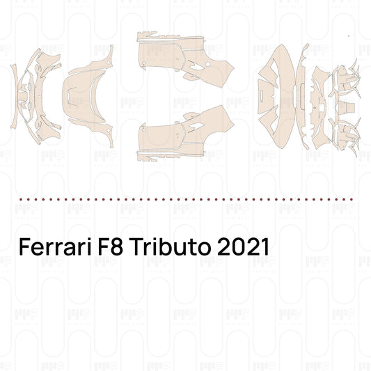 Voorgesneden PPF Ferrari F8 Tributo 2021