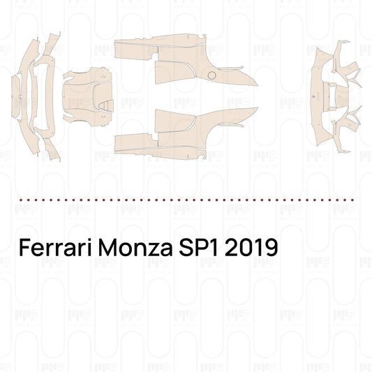 Voorgesneden PPF Ferrari Monza SP1 2019