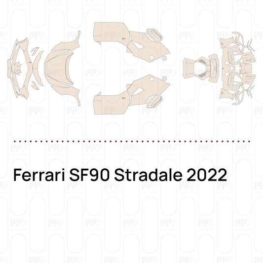 Voorgesneden PPF Ferrari SF90 Stradale 2022